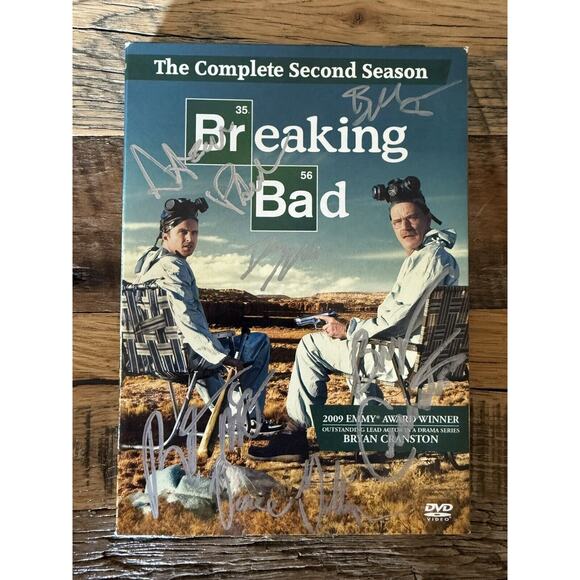 ✨Signed By The Cast! Breaking Bad: the Complete Second Season Autographed DVD - Picture 1 of 8